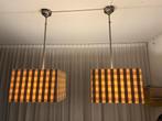 Te koop: 2 op maat gemaakte hanglampen, Ophalen, Gebruikt, Stof, 50 tot 75 cm