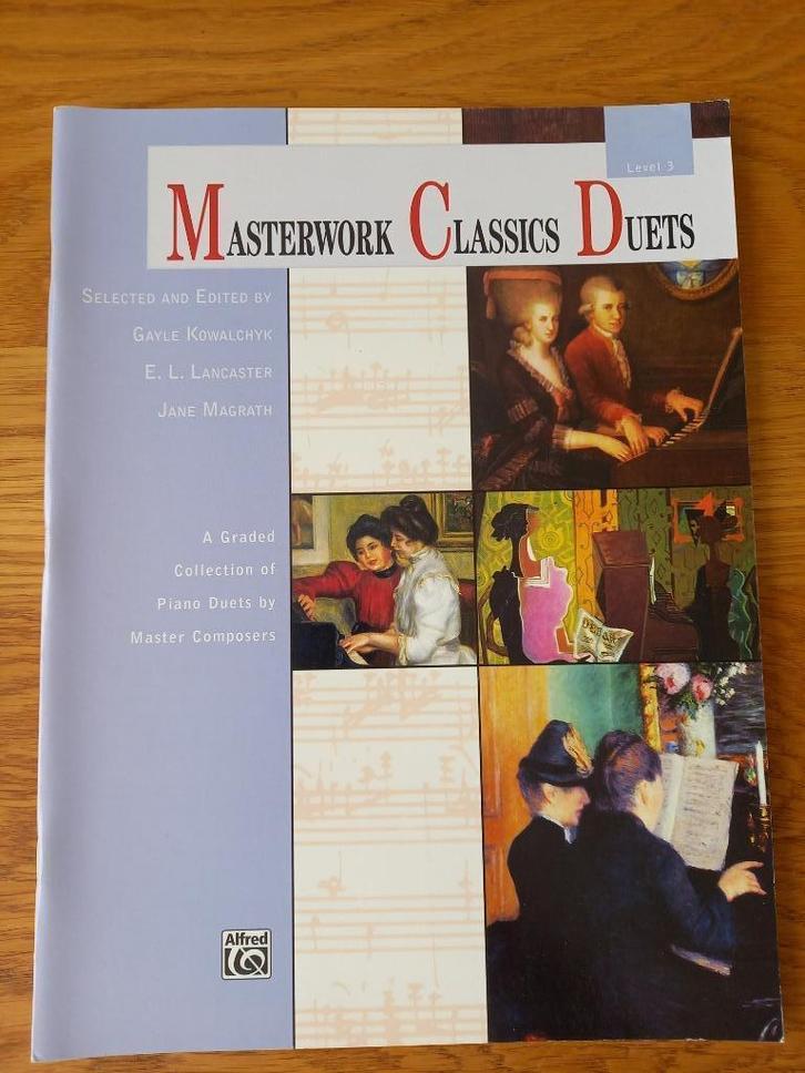Masterwork Classics Duets - deel 3, Muziek en Instrumenten, Bladmuziek, Zo goed als nieuw, Les of Cursus, Klassiek, Piano, Ophalen of Verzenden
