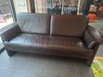 Lederen bank - Gratis af te halen in Someren-Eind, Huis en Inrichting, Banken | Bankstellen, Ophalen, 150 tot 200 cm, Tweepersoons