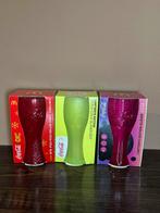 3 zeldzame mc donalds coca cola glazen glas nieuw neon 2017, Ophalen of Verzenden, Nieuw, Frisdrankglas