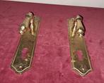 Klinken koperen deurklinken, Antiek en Kunst, Ophalen of Verzenden