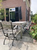 Teak klapstoel longlife, Tuin en Terras, Tuinstoelen, Ophalen, Gebruikt, Teakhout, Inklapbaar