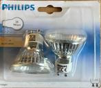 2 Philips halogeen spots warm wit GU10 - 35 Watt -185 lumen, Ophalen, Nieuw, Metaal of Aluminium, Halogeen