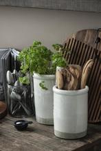 Franse Gres Vaas Bloempot - Keukenhulphouder Utensils -, Rond, Nieuw, Ophalen of Verzenden, Aardewerk