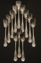 Set 12 lepels - 800 gemerkt - 264gr, Antiek en Kunst, Antiek | Goud en Zilver, Verzenden