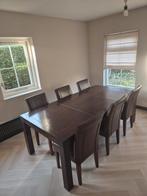 Leuke complete eettafelset, Huis en Inrichting, Ophalen, Gebruikt, 4 tot 6 stoelen