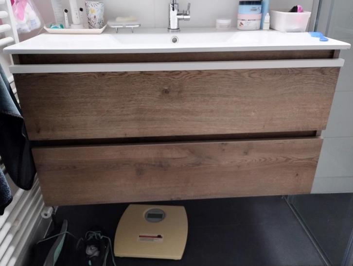 badmeubel 2 onderkasten, Huis en Inrichting, Badkamer | Badkamermeubels, Nieuw, Wastafelkast, 100 tot 150 cm, Minder dan 50 cm