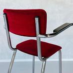 Gispen werkstoel vintage atelier kruk stoel jaren 40 barkruk, Huis en Inrichting, Barkrukken, Gebruikt, Met voetsteun, 60 tot 90 cm