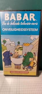 vintage jaren 90 videoband vhs babar onveiligheidssysteem, Cd's en Dvd's, Alle leeftijden, Ophalen of Verzenden