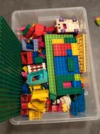 Grote Duplo bak met stenen, voertuigen en grondplaat, Ophalen, Gebruikt, Losse stenen, Duplo