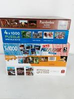 5 puzzel boxen 23 puzzels zie foto's, Ophalen of Verzenden, 500 t/m 1500 stukjes, Zo goed als nieuw
