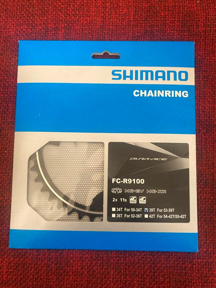 Shimano Dura-Ace R9100 11 speed 39T Binnenblad Nieuw, Fietsen en Brommers, Fietsonderdelen, Nieuw, Racefiets, Crankstel of Pedalen