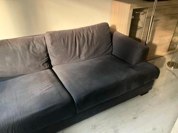 Donkerblauwe bank - 227cm breed beschikbaar voor biedingen