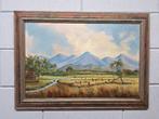 Landschap in Indonesie, Antiek en Kunst, Ophalen of Verzenden