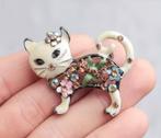 Witte kat Broche, Mooie CADEAUTIP!, Verzenden, Nieuw, Overige kleuren, Overige materialen