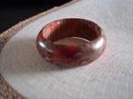 houten ring bloem rood maat 18 (nr. 13), Sieraden, Tassen en Uiterlijk, Ringen, Nieuw, Ophalen of Verzenden, Dame of Heer, Rood