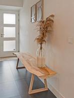 Massief houten boomstam bank, Ophalen, Minder dan 75 cm, Driepersoons, Design, landelijk, rustiek, warm