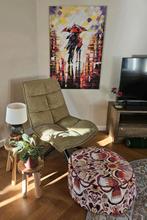 Canvas schilderij: Paar onder een paraplu - 80x120 cm, Antiek en Kunst, Ophalen