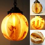 Unieke Art Deco opaline gemarmerde hanglamp ca. 1920 - 1930, Antiek en Kunst, Ophalen of Verzenden