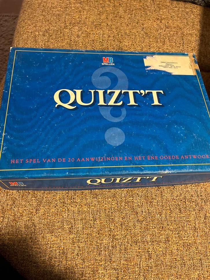 Quizt'T Bordspel - 2-6 Spelers, Hobby en Vrije tijd, Gezelschapsspellen | Bordspellen, Gebruikt, Een of twee spelers, Drie of vier spelers
