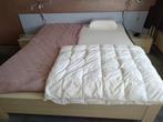 2 persoonsbed met elektrische lattenbodem en 2 kastjes, Huis en Inrichting, Ophalen, Gebruikt, Wit, Tweepersoons