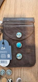 Ona CLIX leather mini BAG's 9 stuks, Overige materialen, Nieuw, 1 bedel, Ophalen