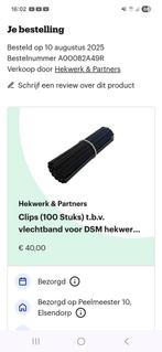 97 clips voor vlechtband, Ophalen of Verzenden, Nieuw, Kunststof