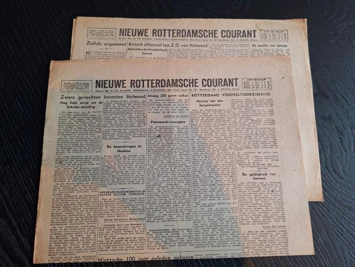 Originele kranten - Strijd bij  Helmond 1944, Verzamelen, Tijdschriften, Kranten en Knipsels, 1940 tot 1960, Ophalen of Verzenden