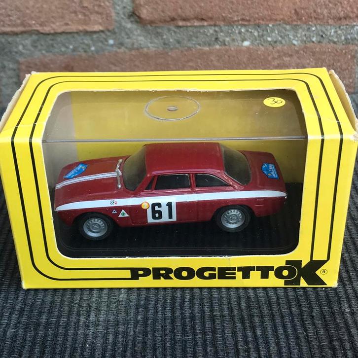 1:43 ALFA ROMEO GIULIA GTA ‘COUPE DES ALPES’ 1966 …… 30,-, Hobby en Vrije tijd, Modelauto's | 1:43, Zo goed als nieuw, Auto, Overige merken