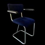Gispen/de Wit Buisframe Stoel - Midcentury, Huis en Inrichting, Ophalen, Gebruikt, Gispen de Wit, Blauw