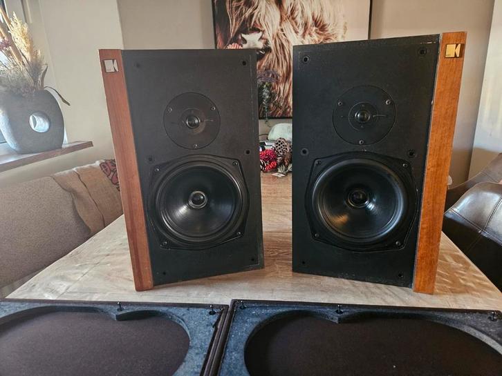 Vintage set KEF corelli speakers, Audio, Tv en Foto, Luidsprekers, Gebruikt, Front, Rear of Stereo speakers, 60 tot 120 watt, Overige merken