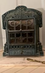 Antieke houtkachel/haard, gietijzer geëmailleerd, Huis en Inrichting, Kachels, Ophalen, Zo goed als nieuw, Hout, Houtkachel