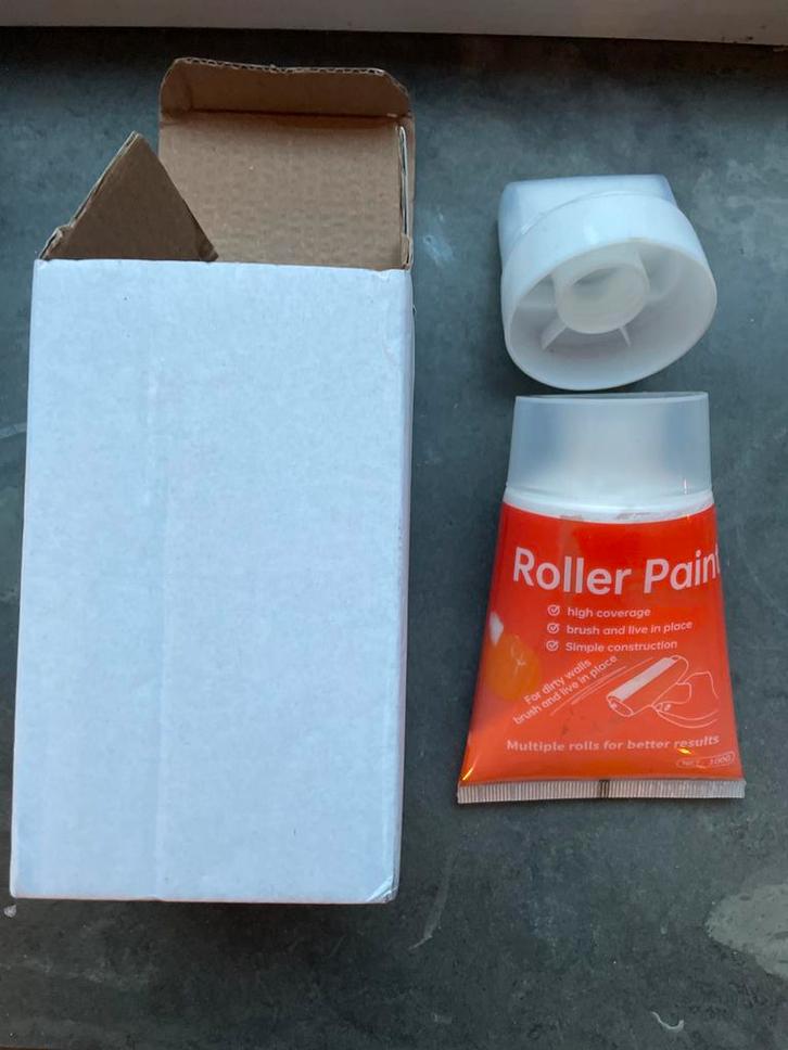 1x Witte Verf Roller - Kleine Schade Herstel, Hobby en Vrije tijd, Schilderen, Nieuw, Ophalen of Verzenden