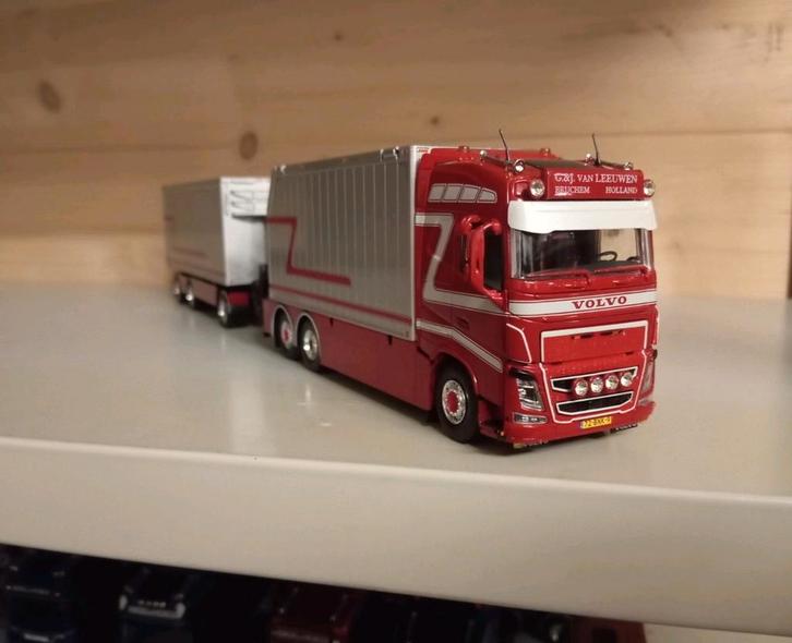 Volvo FH G&J van Leeuwen combinatie Tekno, Hobby en Vrije tijd, Modelauto's | 1:50, Nieuw, Bus of Vrachtwagen, Tekno, Ophalen of Verzenden
