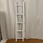 Decoratieve Ladder –white wash – 180 cm - TTM Wonen, Nieuw, Ophalen of Verzenden
