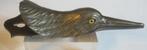antieke Vienna bronze papier houder vogel snip glazen ogen, Verzenden