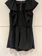 H&M jumpsuit zwart met volants rits op de rug maat 34, Maat 34 (XS) of kleiner, H&M, Ophalen of Verzenden, Zo goed als nieuw