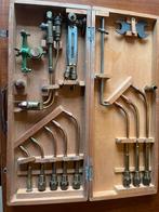 Autogeen snijbrander set in houten kist Frans, Ophalen of Verzenden, Gebruikt, Overige typen