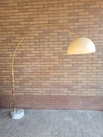 Vintage booglamp - jaren 60 - marmer voet, Huis en Inrichting, Lampen | Vloerlampen, Zo goed als nieuw, Ophalen