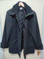 Mantel jas Biaginni heren 70% wol maat M48 lengte 1.75-1.80., Ophalen of Verzenden, Gedragen, Zwart