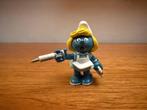 Verpleegster Smurfin – wit schort, Ophalen of Verzenden, Gebruikt, Overige Smurfen, Poppetje, Figuurtje of Knuffel
