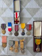 11x Oude Franse Medailles - Militair, Muziek & Industrie, Postzegels en Munten, Penningen en Medailles, Ophalen of Verzenden