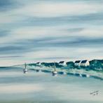 Olieverf op karton - Michel Stricher, Antiek en Kunst, Kunst | Schilderijen | Klassiek, Verzenden