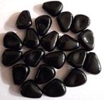Zwarte steentjes vorm glas kralen 15x12 mm, Verzenden, Nieuw, Kraal
