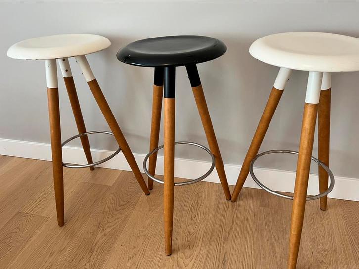 3 barkrukken BoConcept, Huis en Inrichting, Krukjes, Gebruikt, Hout, Ophalen