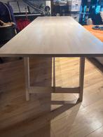 Eettafel - 220x80 cm - Zelf demonteren, Gebruikt, 200 cm of meer, Vijf personen of meer, Rechthoekig