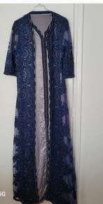 Blauwe grijs kaftan, Kleding | Dames, Jurken, Maat 38/40 (M), Blauw, Ophalen of Verzenden, Onder de knie