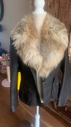 Leer jasje donkerbruin, Ophalen of Verzenden, Zo goed als nieuw, Maat 46/48 (XL) of groter, Bruin