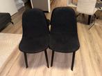 Zwarte Teddy Stoelen - Set van 4, Huis en Inrichting, Stoelen, Ophalen, Zwart, Zo goed als nieuw, Vier