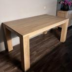 Massief eiken salontafel, Huis en Inrichting, Ophalen, 50 tot 100 cm, Zo goed als nieuw, 150 tot 200 cm